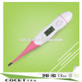 COCET portable human digital thermometer with flexible probe